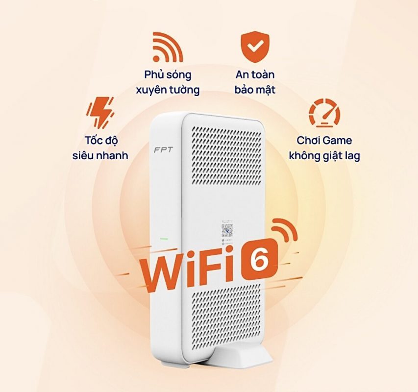 FPT WiFi 6 – Sóng Internet rộng hơn, nhanh hơn, mạnh hơn gấp 4 lần.