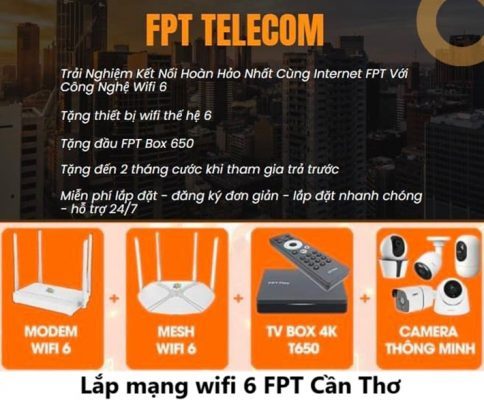 Lắp mạng wifi 6 FPT Cần Thơ