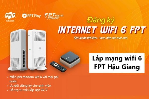 lắp mạng wifi 6 FPT Hậu Giang