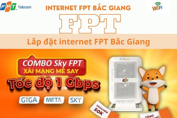 Lắp đặt internet cáp quang FPT Bắc Giang
